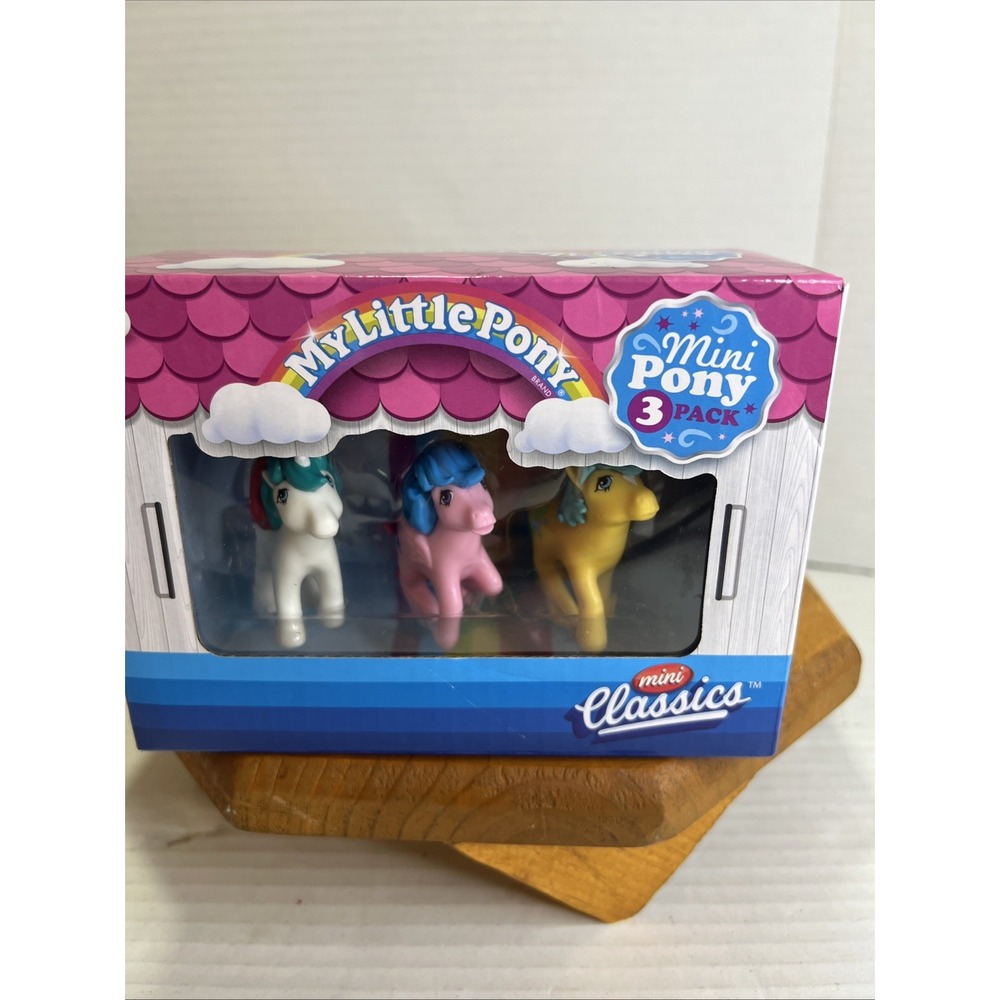 My Little Pony Mini Pony Classics 3 Pack--Firefly, Gusty, Bubbles--New